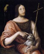 Jean Clouet Portrait of Francois I as St John the Baptist oil on canvas